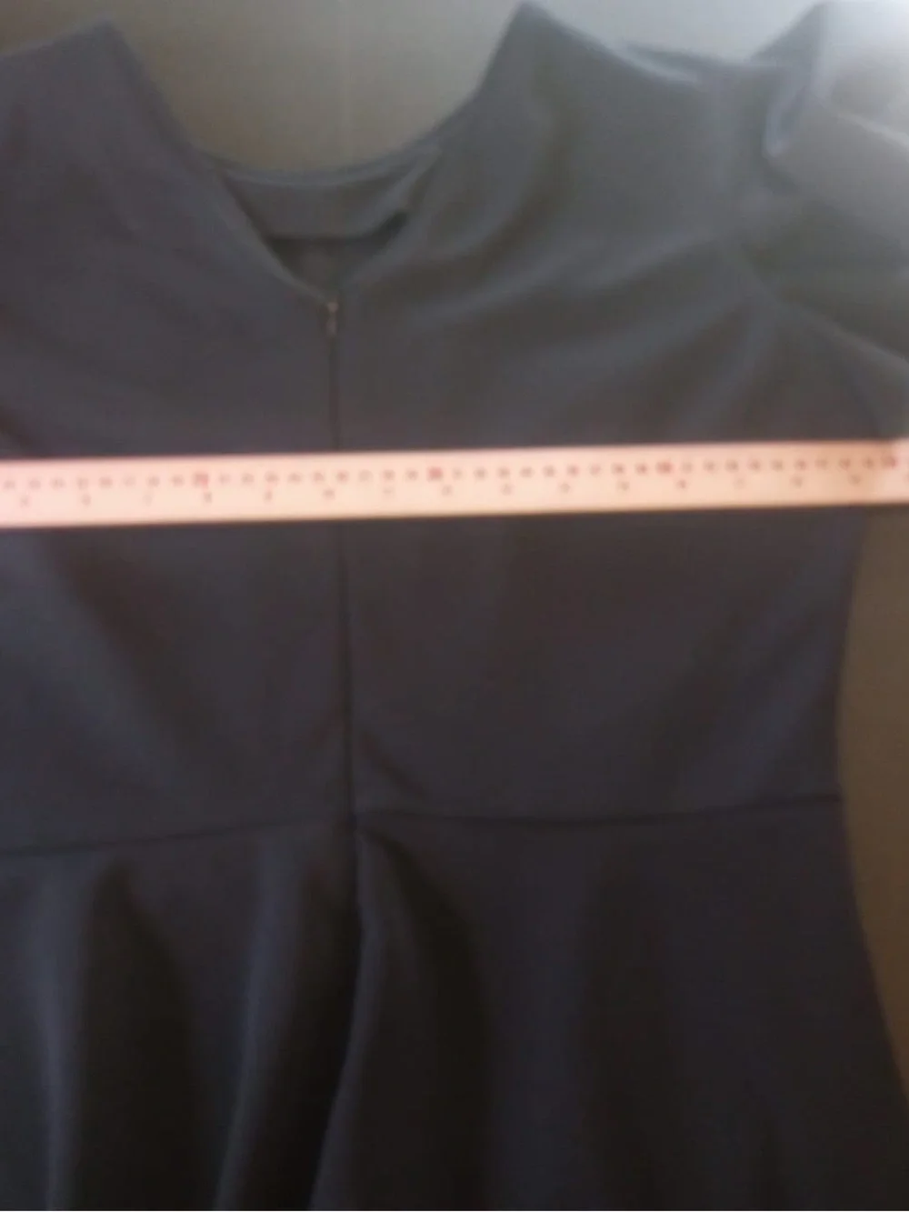 Navy Flutter Sleeve Midi Dress - Picture 8 of 9